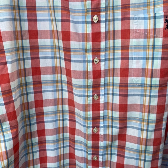 U.S. POLO Association New York Men’s 2X Plaid Buttoned Down Shirt - Picture 5 of 7